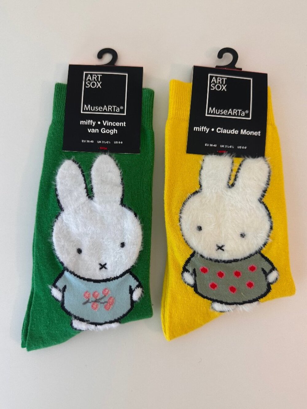 MuseARTa Art Sox Miffy x Claude Monet + Vincent van Gogh